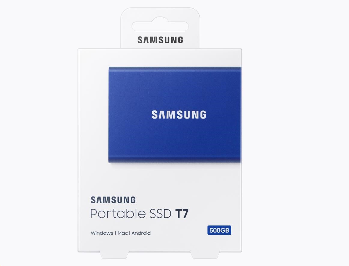 Samsung SSD 500GB externí, modrý MU-PC500H/WW