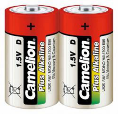 Camelion 2ks baterie PLUS ALKALINE MONO/D/LR20 blistr baterie alkalické (cena za 2pack) 11000220