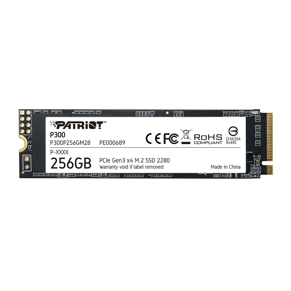 Patriot P300, 256GB M2 2280 PCIe SSD P300P256GM28