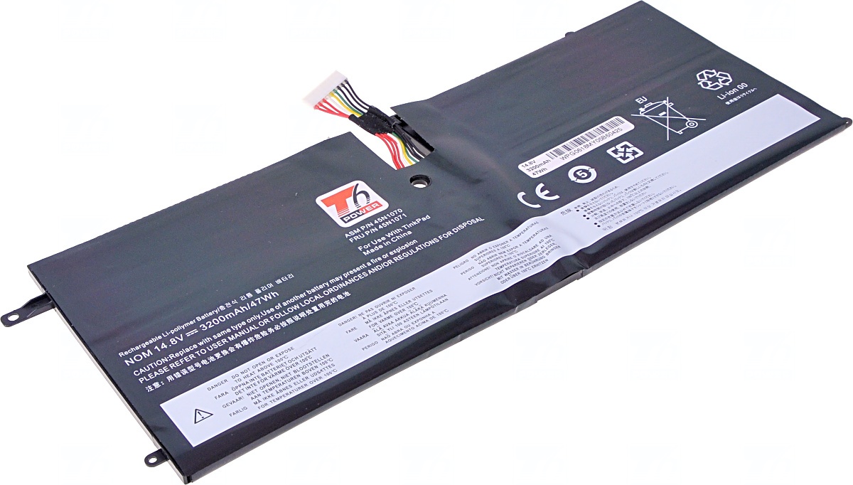 T6 POWER Baterie Lenovo ThinkPad X1 Carbon 1st Gen, 3200mAh, 47Wh, 4cell, Li-Pol NBIB0133
