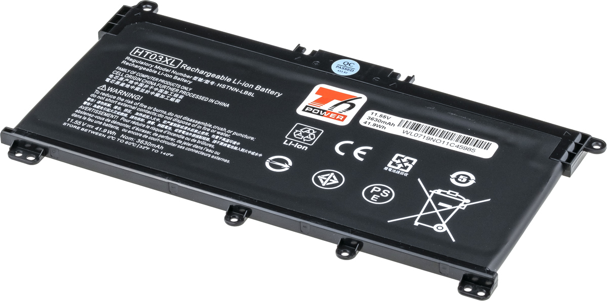 T6 POWER Baterie HP 250 G7, 255 G7, 15-cs000, 15-da000, 17-by000, 3600mAh, 41Wh, 3cell, Li-pol NBHP0149