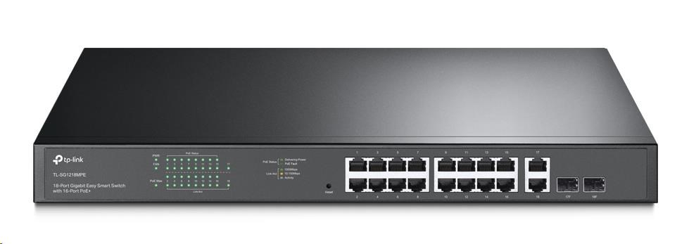 TP-Link TL-SG1218MPE, Gbit 16-Port PoE+ Smart Switch (P)