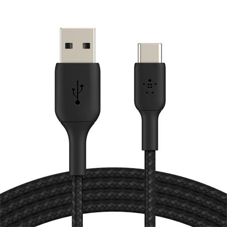 Belkin USB-C kabel, 1m, černý - odolný CAB002BT1MBK