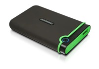 TRANSCEND 1TB StoreJet 25M3S SLIM, 2.5”, USB 3.1 Externí Anti-Shock disk, tenký profil, šedo/zelený TS1TSJ25M3S