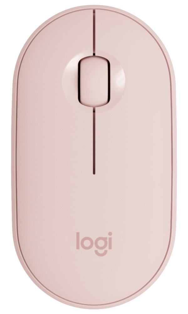 Logitech Pebble M350, bezdrátová/ 3 tlačítka/ 1000dpi/ Bluetooth/ USB/ růžová 910-005717