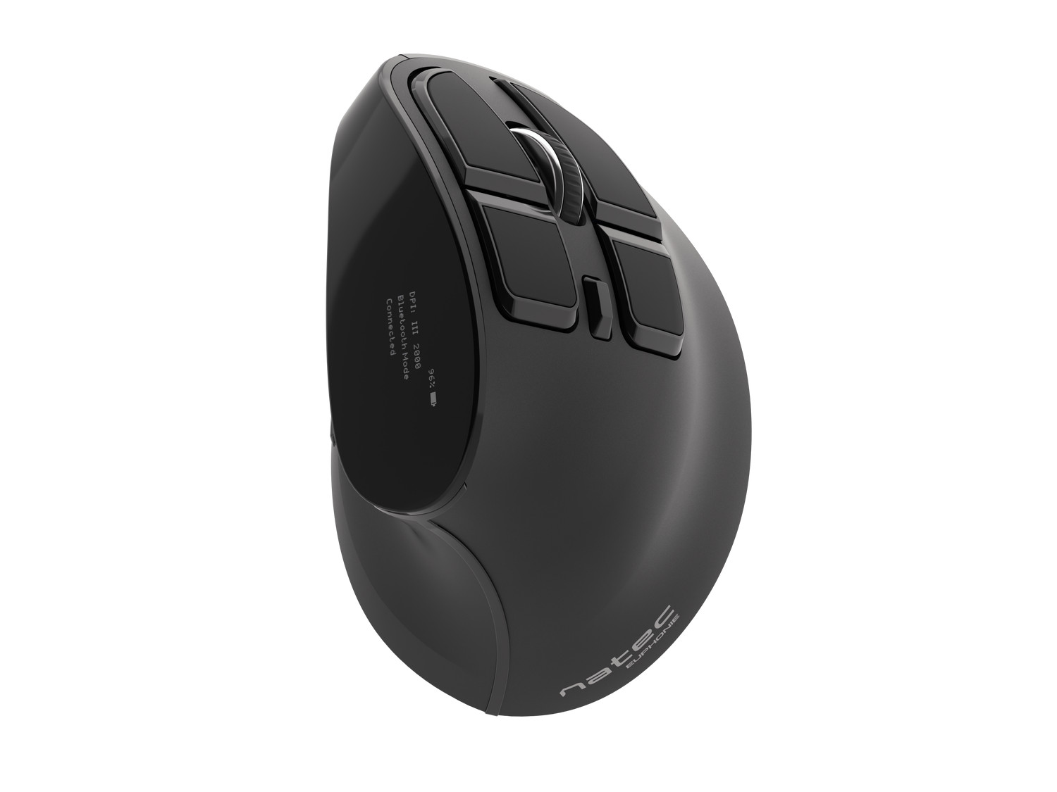 Natec mouse Euphonie vertical wireless, 2400 DPI black bluetooth NMY-1601