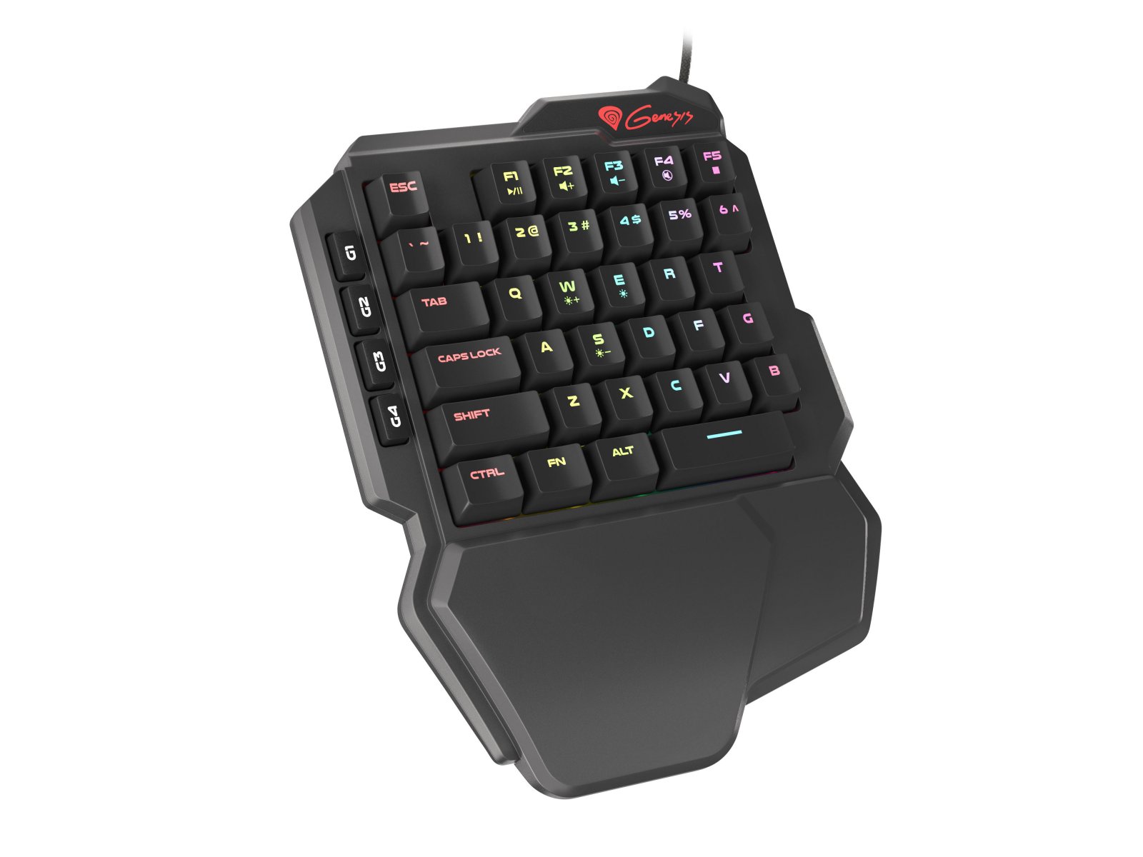 Natec Genesis gaming keyboard Thor 100 keypad RGB backlight NKG-1319