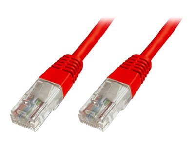 Digitus Ecoline Patch kabel, UTP, CAT 5e, AWG 26/7, červený 3m, 1ks DK-1512-030/R