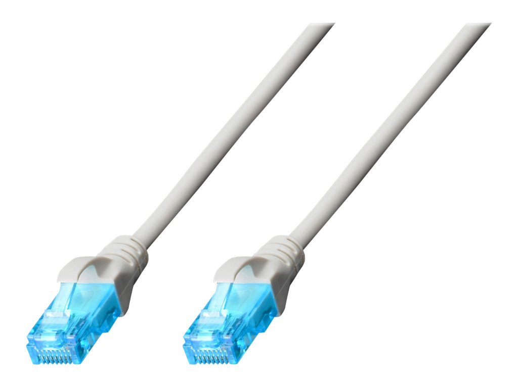 Digitus Ecoline Patch kabel, UTP, CAT 5e, AWG 26/7, šedý 0,25m, 1ks DK-1512-0025