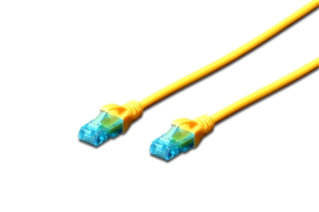 Digitus Ecoline Patch kabel, UTP, CAT 5e, AWG 26/7, žlutý 3m, 1ks DK-1512-030/Y
