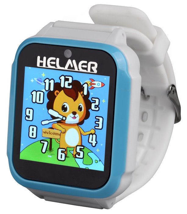 Helmer dětské chytré hodinky KW 801, 1.54'' TFT/dotykový display/foto/video/6 her/micro SD/čeština HELMER KW 801 B