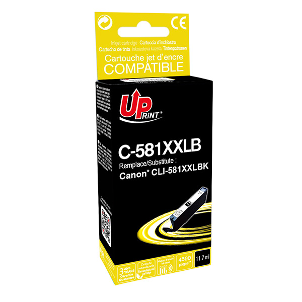 UPrint kompatibilní ink s CLI-581BK XXL, black, 11,7ml, C-581XXLB, very high capacity, pro Canon PIX