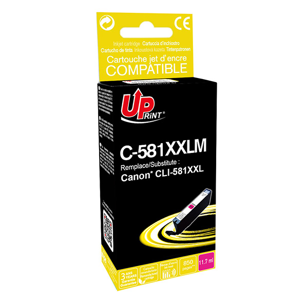 UPrint kompatibilní ink s CLI-581M XXL, magenta, 11,7ml, C-581XXLM, very high capacity, pro Canon PI
