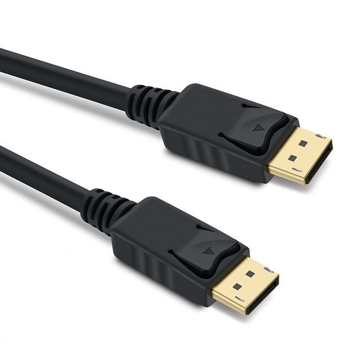 Premiumcord DisplayPort 1.4 přípojný kabel M/M, zlacené konektory, 2m KPORT8-02
