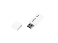 Goodram USB flash disk, USB 2.0, 128GB, UME2, bílý, UME2-1280W0R11, USB A, s krytkou