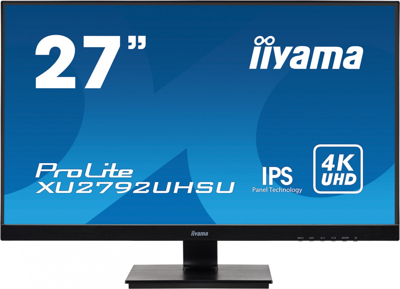 Iiyama 27" XU2792UHSU-B1, IPS,4K,300cd/m2,4ms,HDMI,DP,DVI,USB,černý