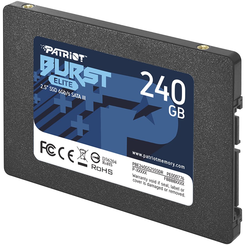Patriot Burst Elite 240GB, SATA 3 2.5Inch SSD PBE240GS25SSDR