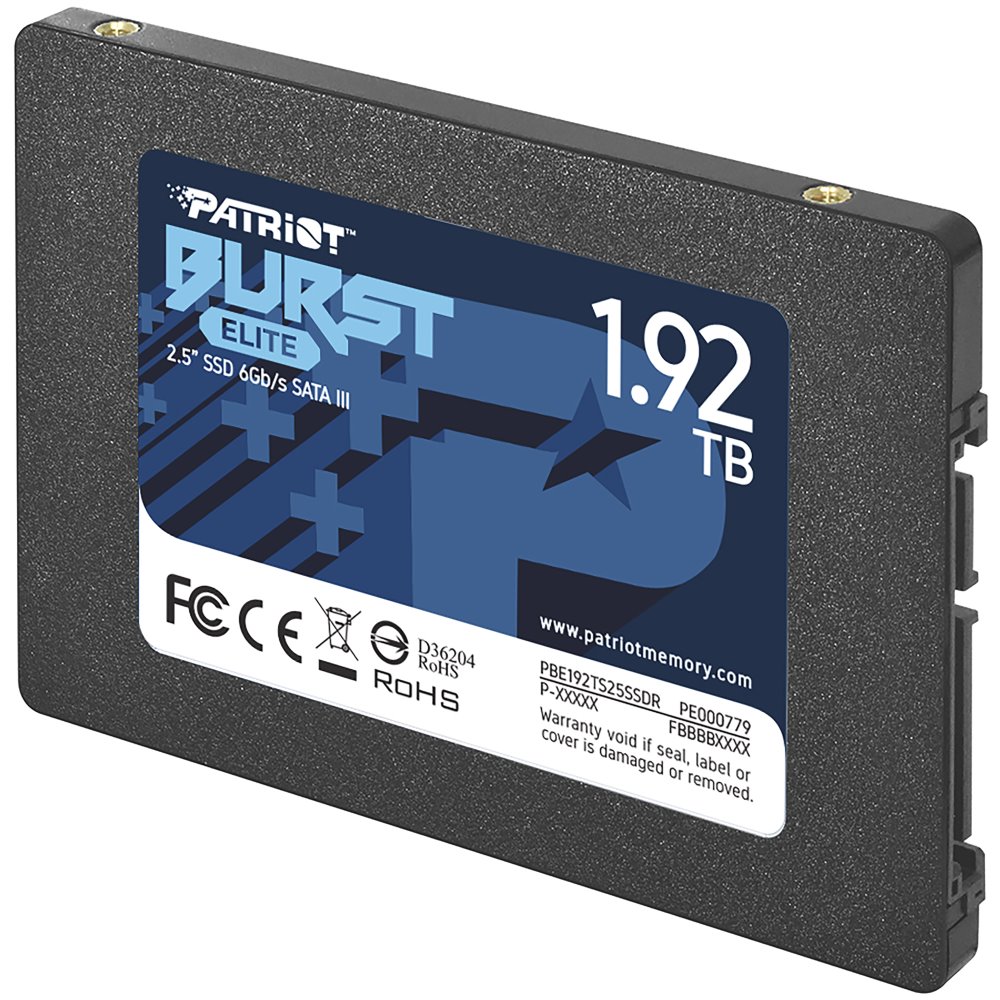 Patriot Burst Elite 1.92TB, SATA 3 2.5Inch SSD PBE192TS25SSDR