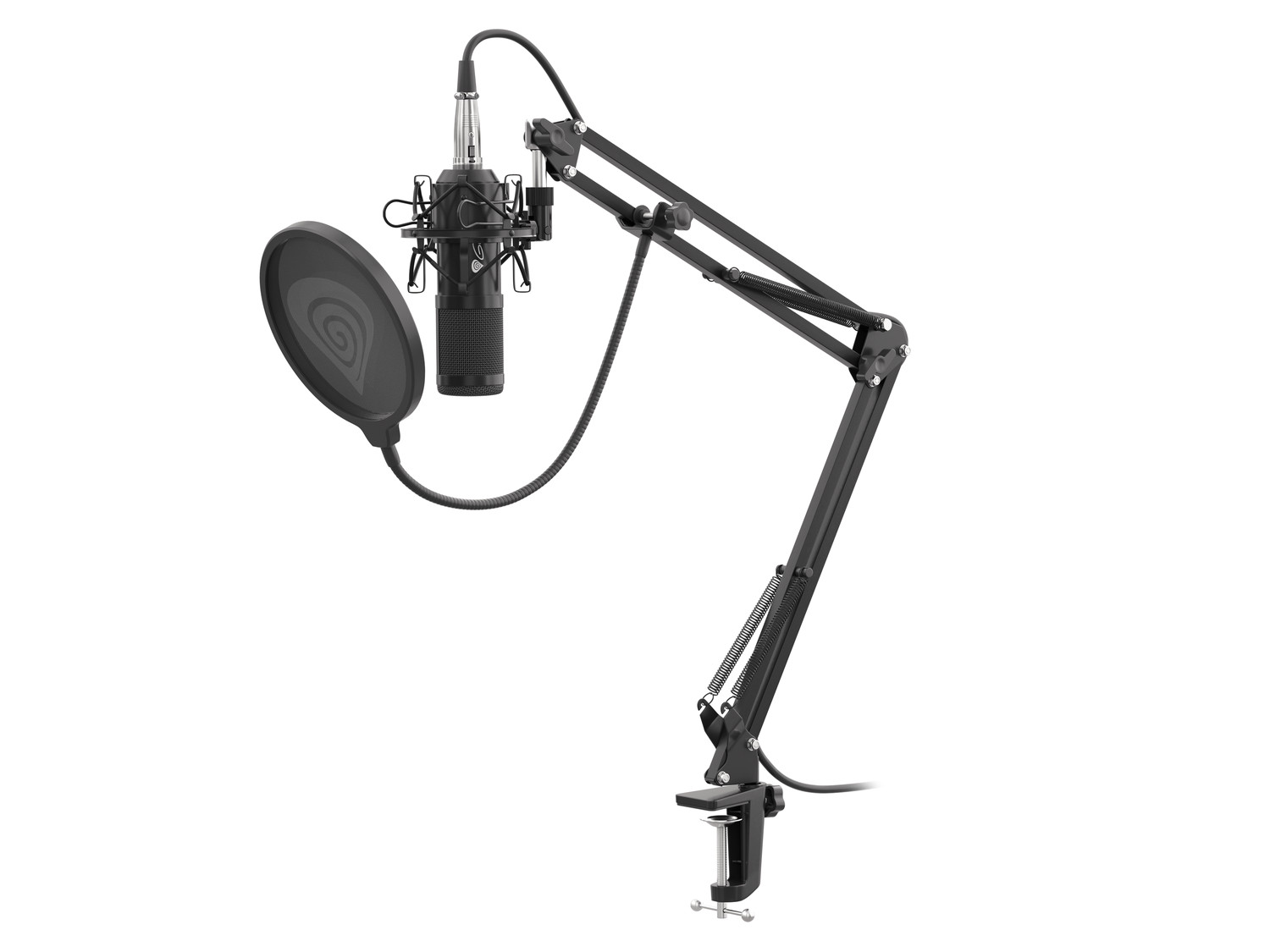 Natec Genesis microphone Radium 300 studio XLR arm popfilter NGM-1695