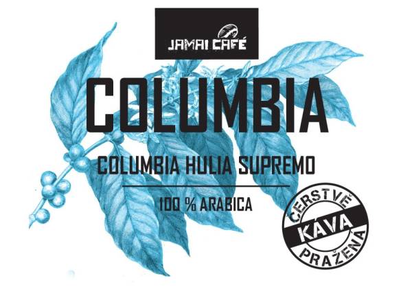 Jamai Café Pražená zrnková káva - Colombia Supremo (1000g) KOLUMBIE SUPREMO 1000