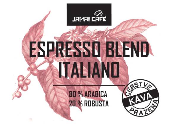 Jamai Café Pražená zrnková káva - Espresso Blend Italiano (500g)
