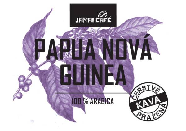 Jamai Café Pražená zrnková káva - Papua Nueva Guinea (500g) PAPUA NOVA GUINEA 500