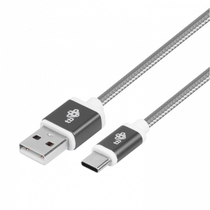 TB Cable USB-USB C 1.5 m gray tape AKTBXKUCSBA150S