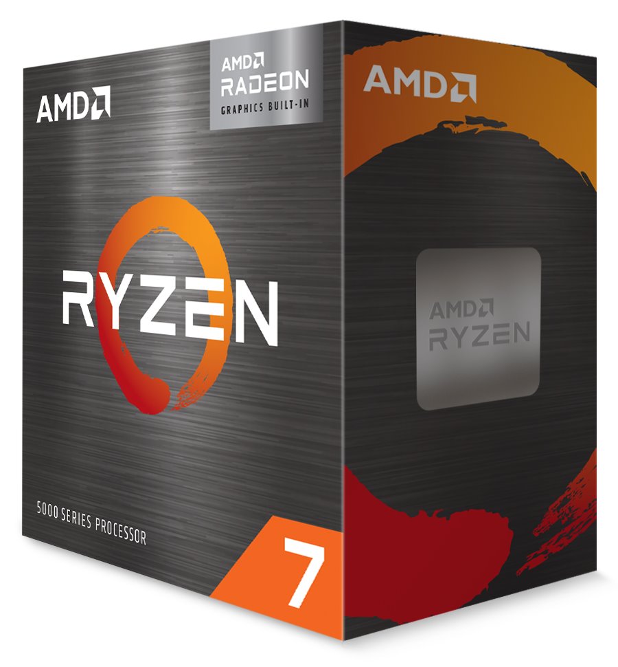 AMD Ryzen 7 5700G, LGA AM4 / max. 4,6GHz / 8C/16T / 20MB / 65W TDP / BOX s chlaičem Wraith Stealth 100-100000263BOX