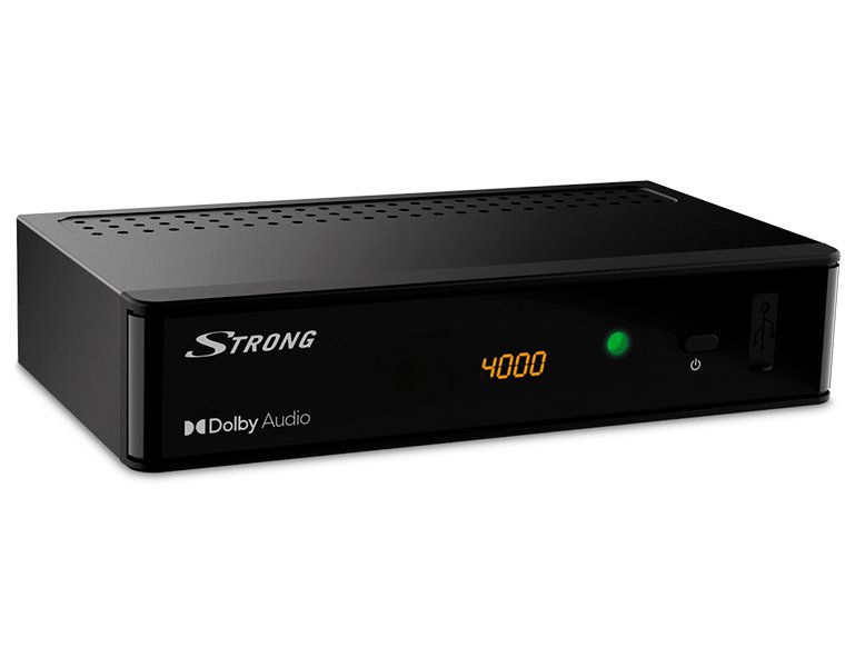 Strong DVB-T/T2 set-top-box SRT 8215, s displejem, Full HD,H.265/HEVC,PVR,EPG,USB,HDMI,LAN,SCART SRT8215