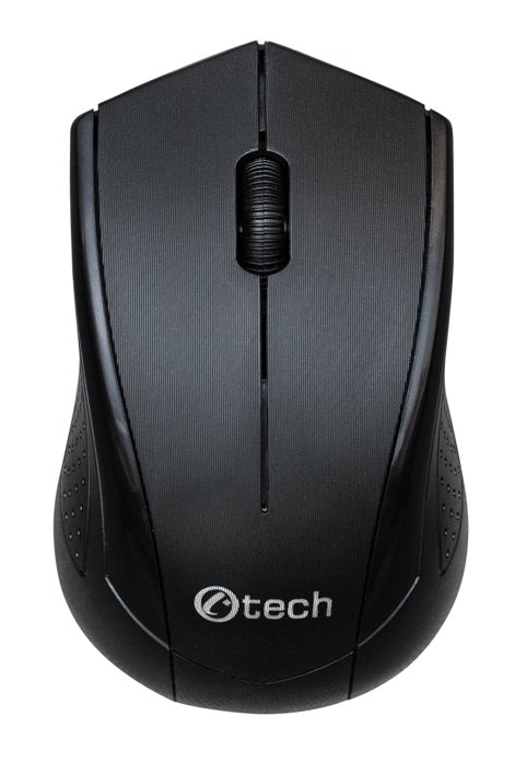 C-Tech Myš WLM-07, černá, bezdrátová, 1200DPI, 3 tlačítka, USB nano receiver