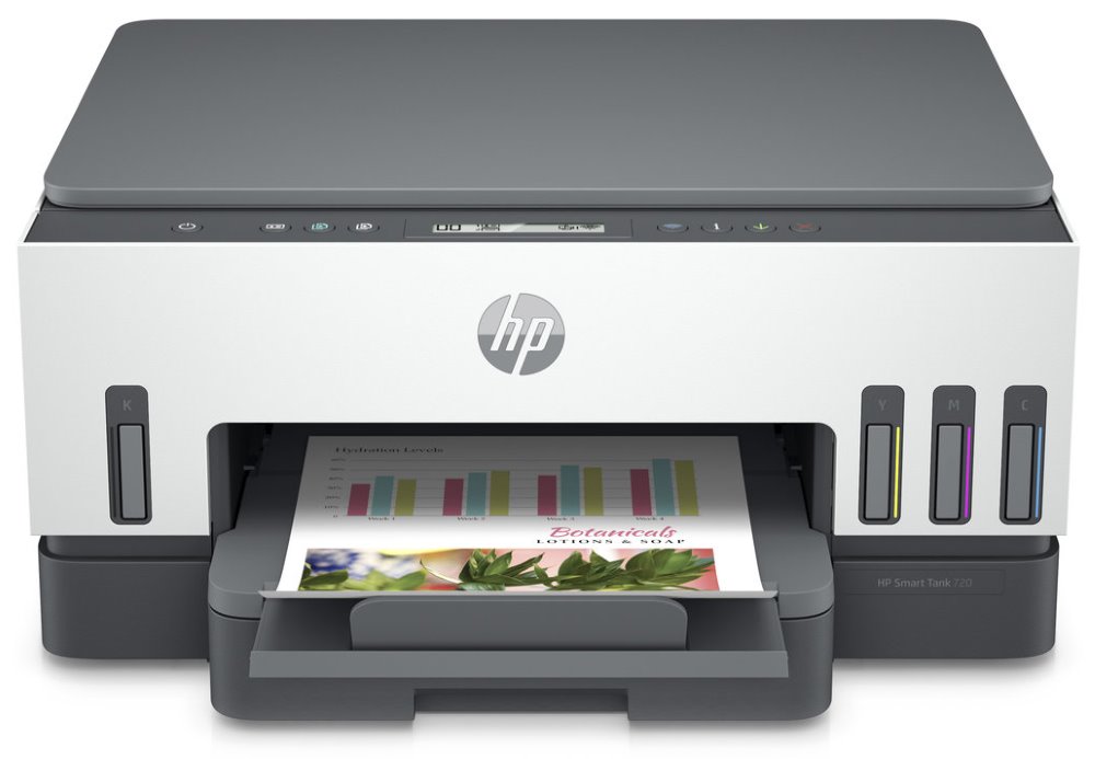 HP Ink Smart Tank 720, e-All-in-One A4 USB+WIFI Print/Scan/Copy, color 15/9 stran/min 6UU46A