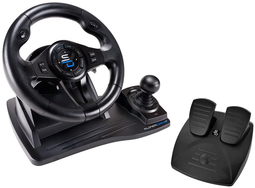 Superdrive Sada volantu, pedálů a řadící páky GS550/ PS4/ Xbox One/ Xbox Series X/S / PC SA5596-NG
