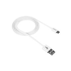 Canyon Nabíjecí kabel Micro USB - USB 2.0, bílá CNE-USBM1W