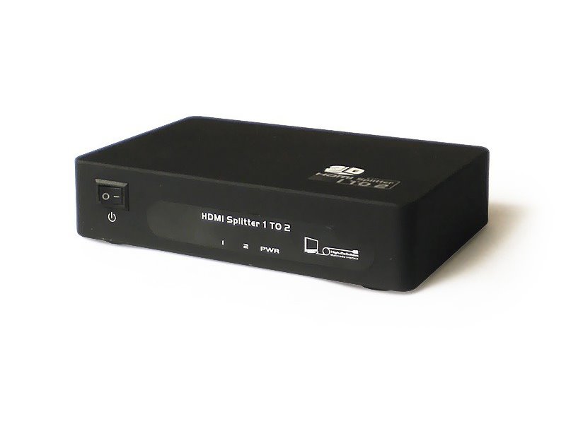 PREMIUMCORD HDMI splitter 1-2 porty kovový s napájením, 4K, FULL HD, 3D KHSPLIT2B