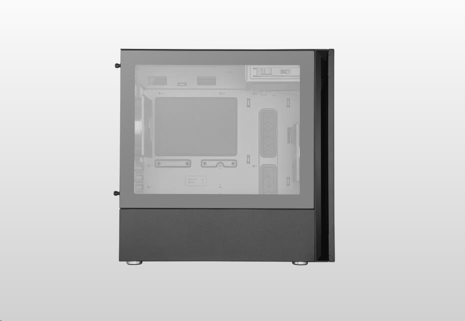 CoolerMaster Silencio S400 Tempered Glass, micro-ATX, Mini Tower, černá MCS-S400-KG5N-S00