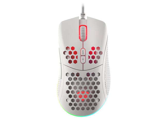 Natec Genesis herní optická myš KRYPTON 555, 8000DPI RGB, SW, bílá NMG-1840