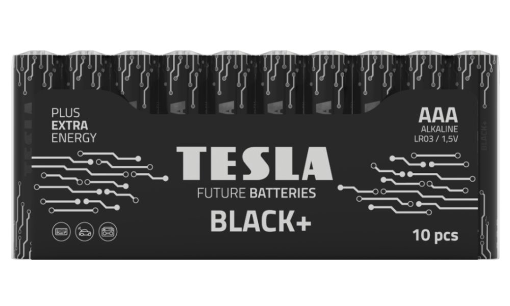 Tesla - baterie AAA BLACK+, 10ks, LR03 1099137269