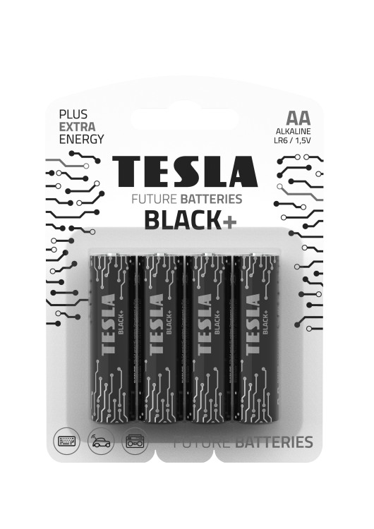 Tesla - baterie AA BLACK+, 4ks, LR06 1099137265