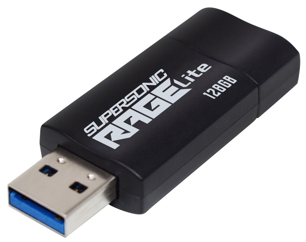 PATRIOT Supersonic Rage Lite 128GB / USB 3.2 Gen 1 / černá PEF128GRLB32U
