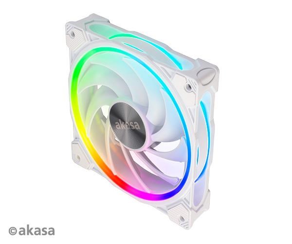 Akasa ventilátor - 12 cm - SOHO AR argb bílý AK-FN108-WH