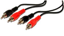 Premiumcord Kabel 2x CINCH-2x CINCH M/M 3m KJACKCMM2-3