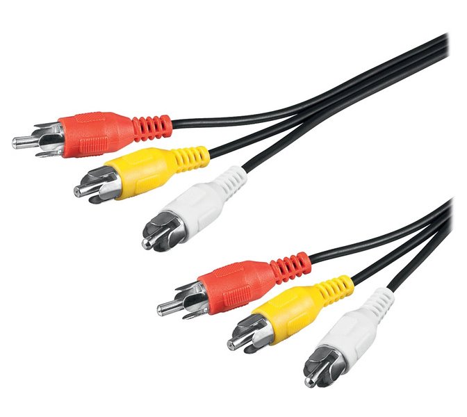Premiumcord Kabel 3x CINCH-3x CINCH M/M 2m KJACKCMM3-2