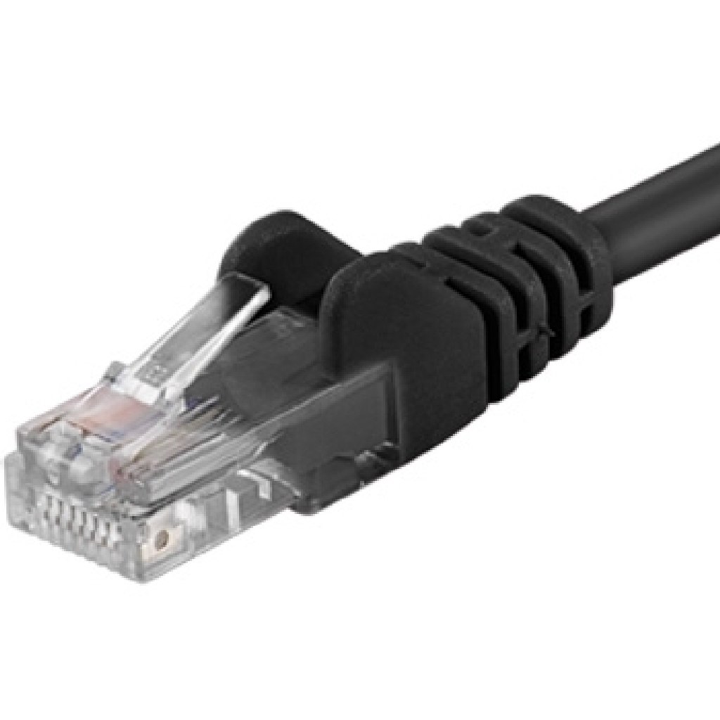 Premiumcord Patch kabel UTP RJ45-RJ45 level CAT6, 1,5m, černá SP6UTP015C