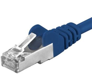 Premiumcord Patch kabel CAT6a S-FTP, RJ45-RJ45, AWG 26/7 5m, modrá SP6ASFTP050B