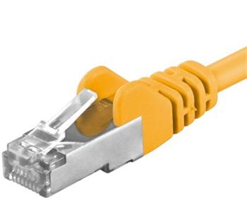 Premiumcord Patch kabel CAT6a S-FTP, RJ45-RJ45, AWG 26/7 0,25m žlutá SP6ASFTP002Y