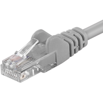 Premiumcord Patch kabel UTP RJ45-RJ45 level 5e 1m šedá SPUTP01