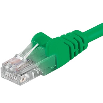 Premiumcord Patch kabel UTP RJ45-RJ45 level 5e 1m zelená SPUTP01G