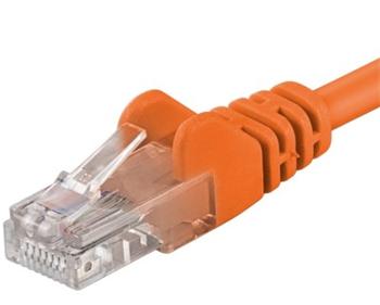 Premiumcord Patch kabel UTP RJ45-RJ45 level 5e 0.5m, oranžová SPUTP005E