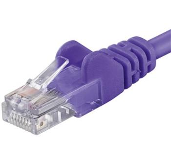 Premiumcord Patch kabel UTP RJ45-RJ45 level 5e 0.25m, fialová SPUTP002V