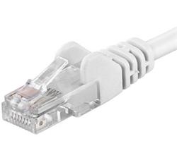 Premiumcord Patch kabel UTP RJ45-RJ45 level 5e 0.25m, bílá SPUTP002W